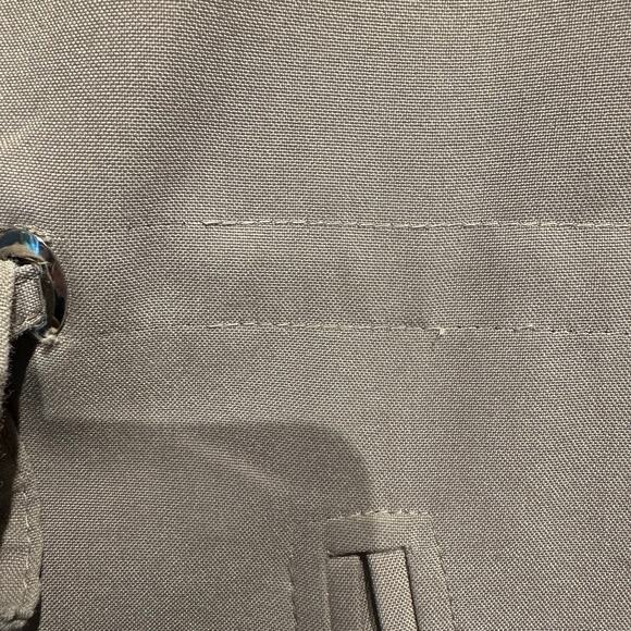 La Sport Large Vintage Ladies Jacket 60's Khaki Black Faux Fur Removable Hood - Picture 11 of 14